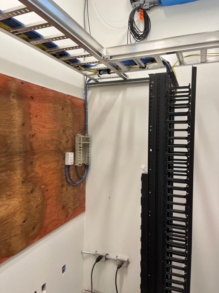 Structured cabling installation work for a Bank