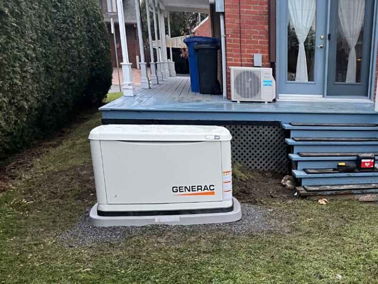 Installation of a residential Générac generator